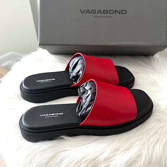 Vagabond Connie Sandal in Bright Red - Size 38 (NWT/NIB) - Picture 7 of 13